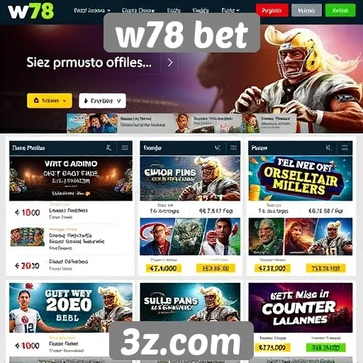 Ofertas e promoções disponíveis na w78 bet